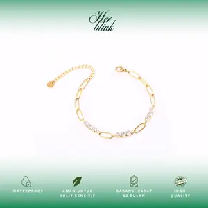 Her Blink - Crystal Chain I Gelang Titanium Anti Karat