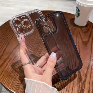Clear Case Compatible VIVO Y16 Y17 Y17S Y19 Y20/Y20i/Y20S/Y12S Y21 Y21S/Y33S Y21A Y22 2022 Y22S Y27 4G Y30 Y33 Y33S Y33T Y35 Y36 Y50 Y51 2022 Y91 Y93 Y95 Y91C Y100 5G SOFT Bening anti kuning airbag case hp anti jatuh