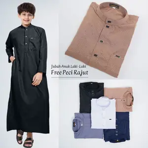 Jubah anak laki laki usia 5-14 tahun gamis anak premium lengan panjang jubah Al qutub fashion muslim