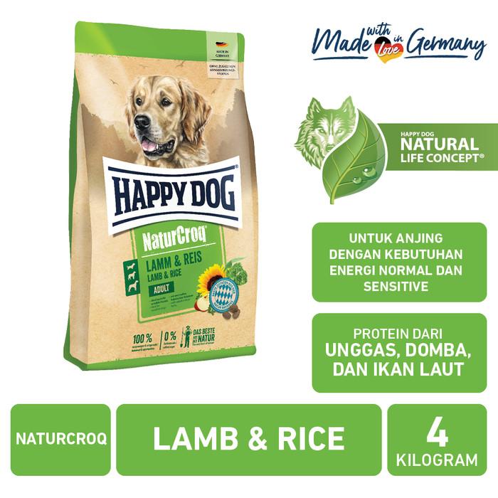 Gambar Happy Dog Makanan Anjing Dewasa Naturcroq Lamb & Rice 4kg dari Happy Dog Happy Cat Indonesia Kota Administrasi Jakarta Utara Tokopedia