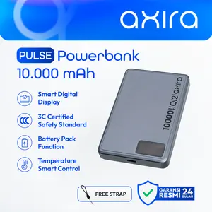 [CCC Certified] AXIRA PULSE Wireless Magsafe Powerbank 20W PD + 15W Wireless Fast Charging 10000 mAh