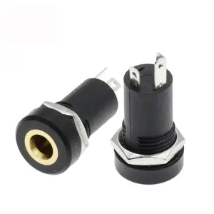 3/4 Pin Audio Jack Socket 3/4 Pole Stereo Solder Panel Mount 3.5 Mm