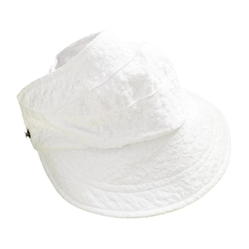 Product Introduction of Summer Women Bucket Hat UV Protection Wide Brim Beach Sun Hats Empty-Top Caps 35