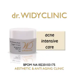 Exclusive Acne Night Cream dr Widy Clinic Krim Malam Jerawat, Glowing, Mencerahkan Wajah Cream Bekas Jerawat Semua Jenis Kulit