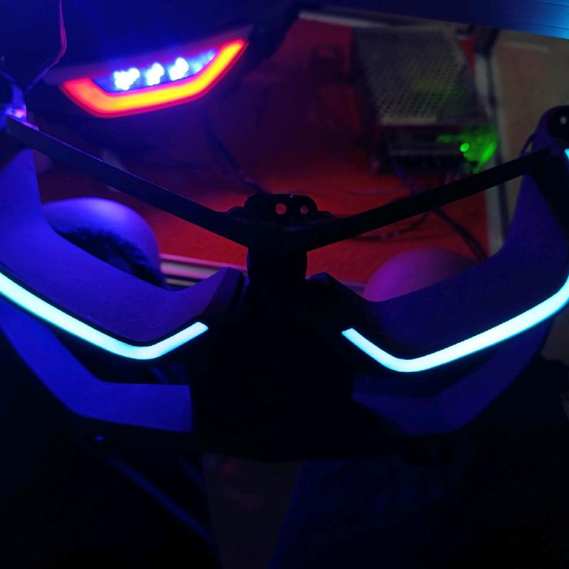 Alis Lazy Nmax New Type Singel, Free Demon Eye, Lampu Alis Nmax New 2020 2024 Motorcycle 8