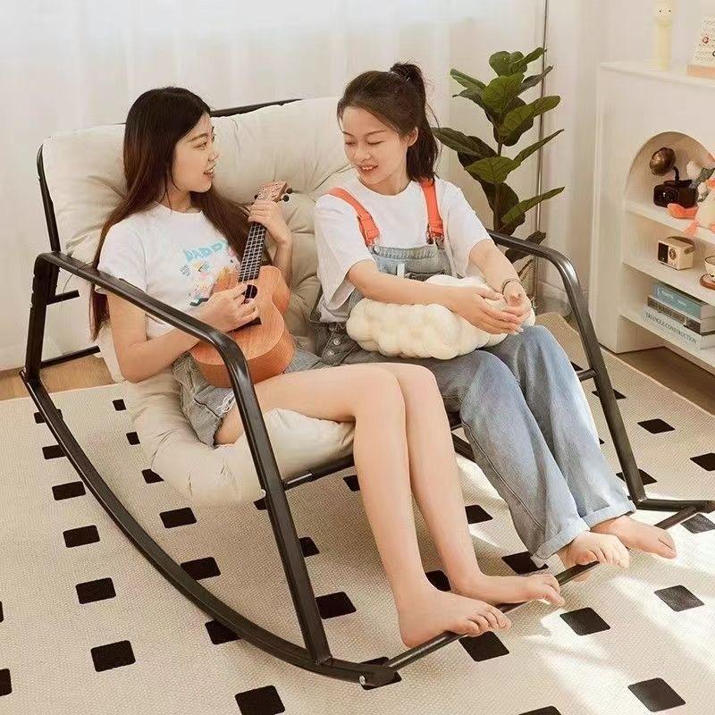 Ghế Bập Bênh Đôi, Hàng Mới Về, Ghế Sofa Ghế Tựa, Thích Hợp Cho Phòng Ngủ, Ban Công Và Phòng Khách, Phong Cách Người Nổi Tiếng Trên Internet, Ghế Bập Bênh Lười, Ghế Ngủ Thoải Mái, Ghế Đi Chơi Đồ Nội Thất 7