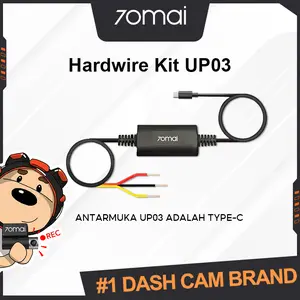 70mai Dashcam Hardwire Kit UP03 Untuk Parking Monitor (Untuk Tipe A200/A500s/A510/A810/M310/S500/Omni） Car Kabel