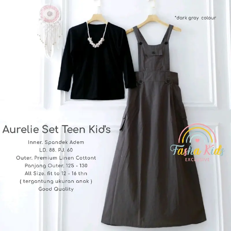 Baju Setelan Anak Aurelie Set Kids Untuk Usia 12-16 Tahun (COD) - Fashion Anak 2