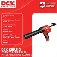 Gambar DCK Cordless Caulk Gun / Mesin Silent Pendempul 12.9mm/s KDPJ12 dari DCK Power Tools Indonesia Kota Administrasi Jakarta Barat 3 Tokopedia