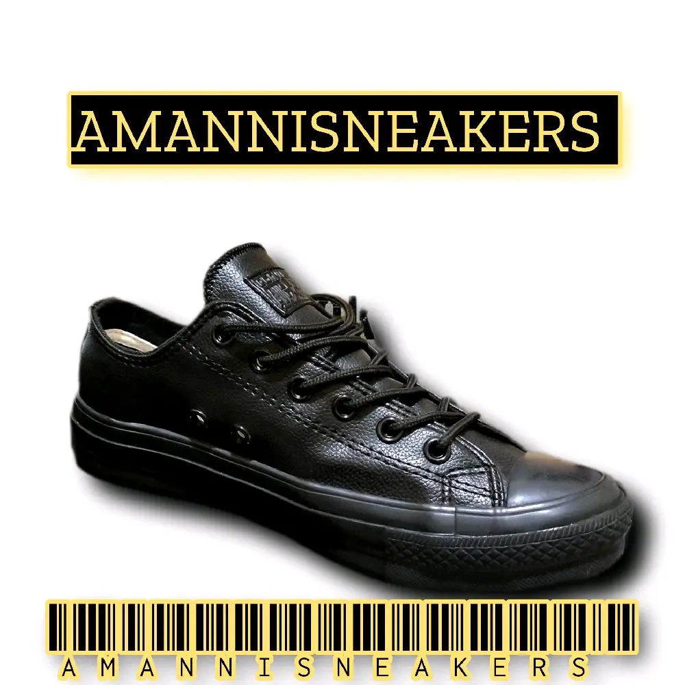 Sepatu Sneakers Pria Kulit Low Terlaris Round Toe - Made in Vietnam Casual