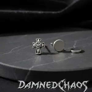 CaddoMarket Anting Magnet Titanium Edgy 3 Tanpa Tindik Desain Dark Aesthetic Unisex Anti Karat Cocok OOTD Keren