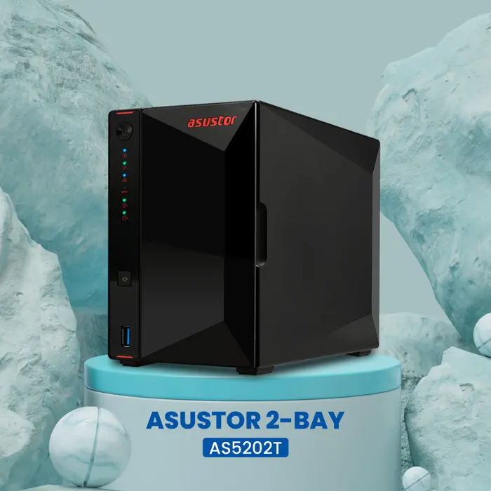 ASUSTOR AS5202T NAS 2-BAY The #1 cloud storage device for enthusiasts