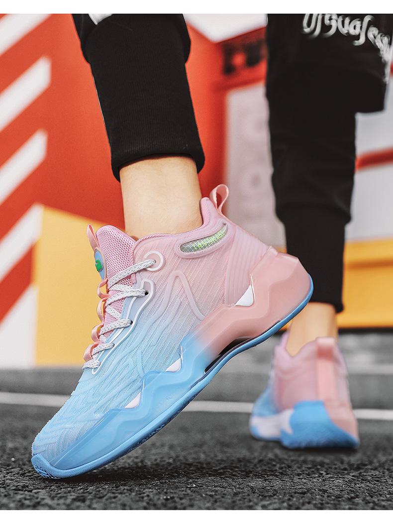 Product Introduction of IEAGO Fashion Mens Basketball Shoes Casual Breathable Women Sport Training High Top Sneakers 42