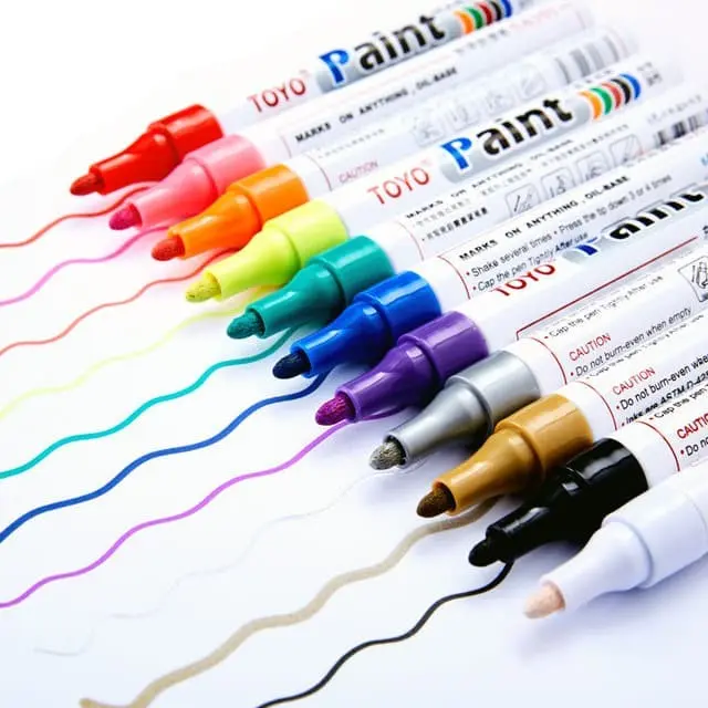 Stencil Senar Cat Tinta Raket Badminton Spidol Toyo Paint Marker Original Penanda Segala Jenis Bahan 1