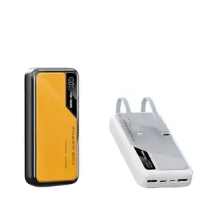 Powerbank 20000mAh Fast Charging LED Display Built -in 2 cable portable power bank Charger