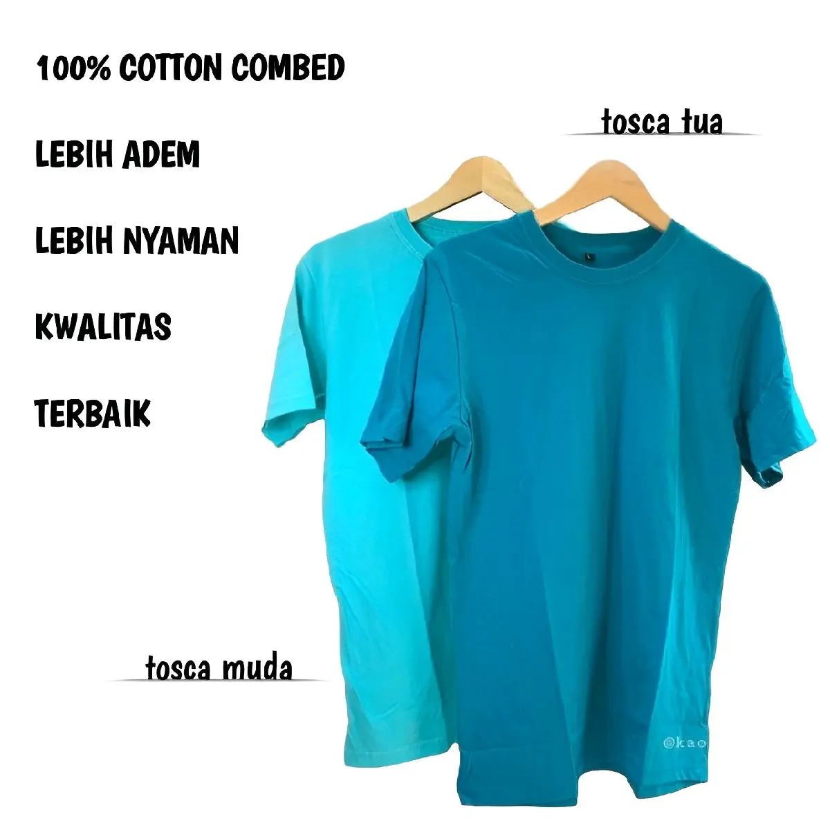 Kaos Polos Tosca Muda Dan Tosca Tua Bahan combed 30s Katun Baju Combat Distro Nyaman Pria