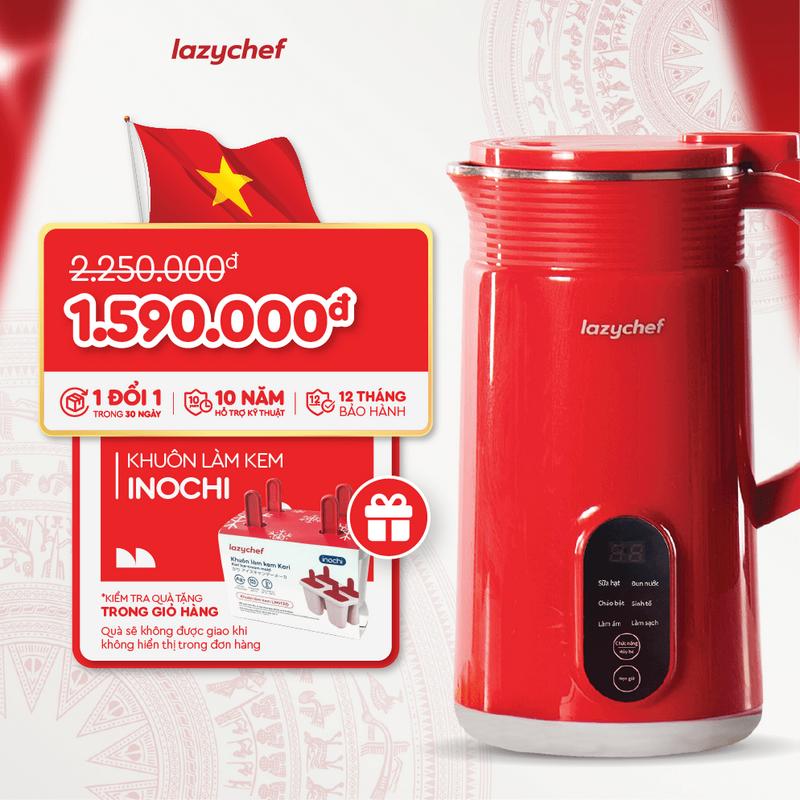 [HOT] Máy Làm Sữa Hạt LazyChef - Máy Xay Nấu Đa Năng 5in1, Cháo Bột, Xay Sinh Tố 800ml, Bảo Hành 12 Tháng, Hỗ Trợ Kỹ Thuật 10 Năm máy  xay đậu nành