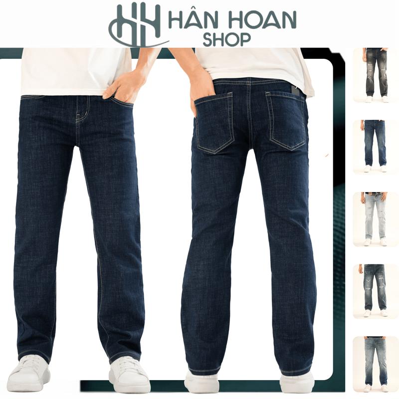 [ Suông Trơn 1 Màu k wash ] Quần Jean Cao Cấp Ống Suông Vừa ,Có Co Giãn, Ống Suông Dáng Đứng Chuẩn Fom,Phù Hợp Mọi Lứa Tuổi