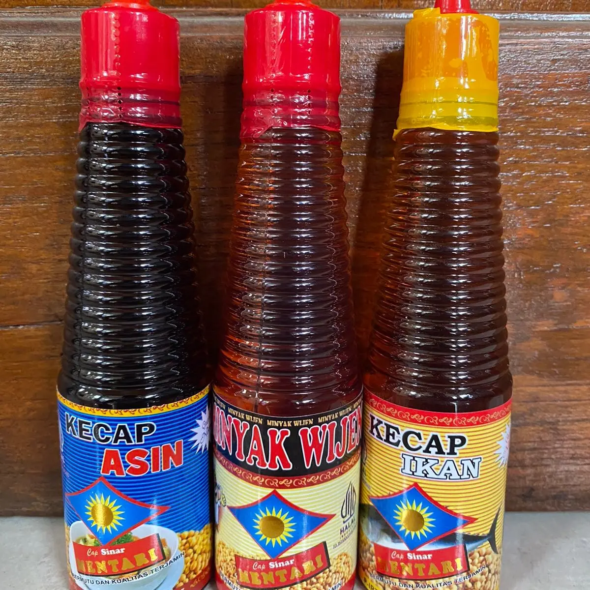 Paket mantul 3 pcs (minyak wijen, kecap asin dan kecap ikan)