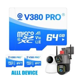 Kartu Memori Asli V380 128GB untuk Kamera CCTV 64GB 32GB Kartu SD Kelas 10 Kecepatan Tinggi Hingga 104MB/s - 16 gb