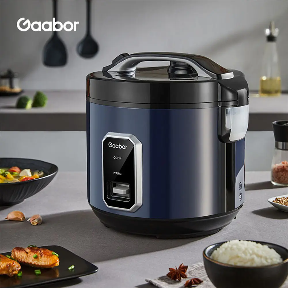 Gaabor Panela de Arroz Elétrica 2,2L Antiaderente 700W com Cesto de Cozimento a Vapor - Panela Multiúso para Arroz e Legumes 127V/220V - imagem 2