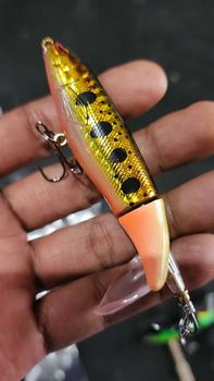 Product Review of Umpan Casting Propeller Water Tractor 10cm/13gr Umpan Pancing Ikan Ekor Berputar Treble Kail Metal from S**a R**u 7** 0