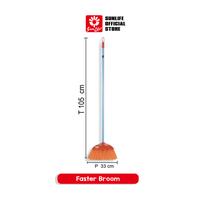 Gambar SunLife Faster Broom Sapu Lantai Rumah Sapu Ijuk SNL-236 - Orange dari SunLife Plastics Kab. Tangerang 2 Tokopedia