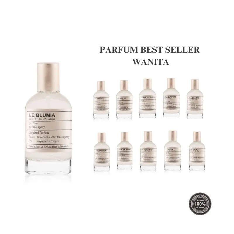Le Amor Parfum Best Seller Wanita Eau de Parfum (EDP) - Leamor Perfume Wanita Minyak Wangi Perfume Tahan Lama 30ml 50ml 100ml Elegant 0