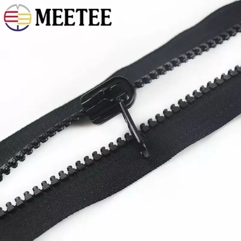 Resleting vislon resleting jaket Hitam berkualitas (1Lusin) 5