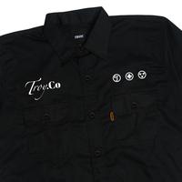 Gambar Troy Company Work Shirt Workwear Black Teriest - Kemeja Kerja Workshirt Hitam WSP 3265 - M dari Troy Company Kab. Sleman 3 Tokopedia