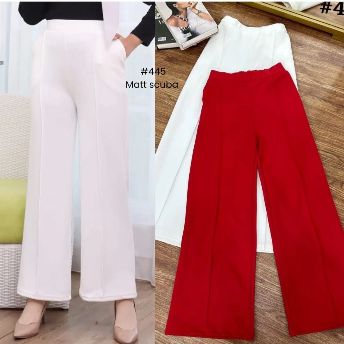 Celana kulot scuba cantik bahan tebal dan halus