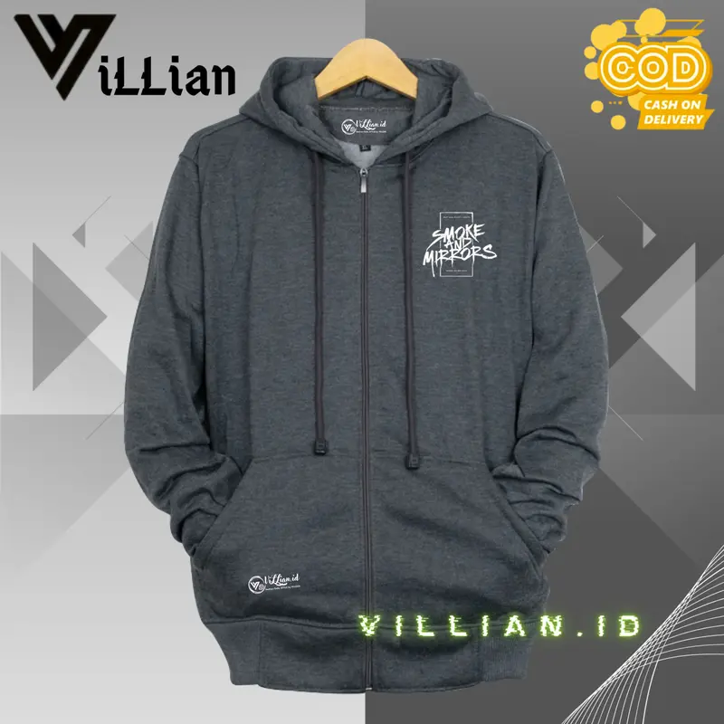 [ BISA COD ] SWEATER HOODIE ZIPPER RESLETING  PRIA/WANITA BANDUNG Distro Fleece Tebal 4