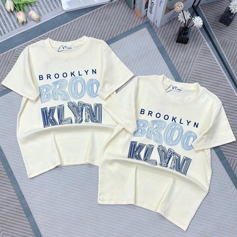  áo thun nữ in chữ cao cấp Brooklyn phom ÔM VỪA co giãn thể thao cá tính dưới 58kg   VT BOUTIQUE 86   