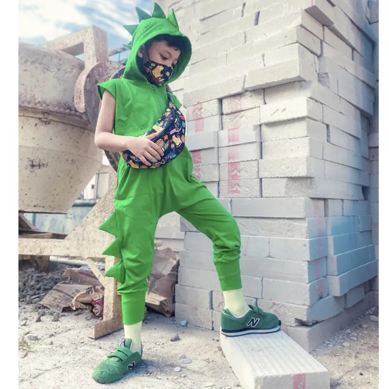 Romper dino emerald - baju dinosaurus anak - baju bayi- romper -jumpsuit- kostum dinosaurus anak bayi - kostum bayi binatang -kostum anak 4
