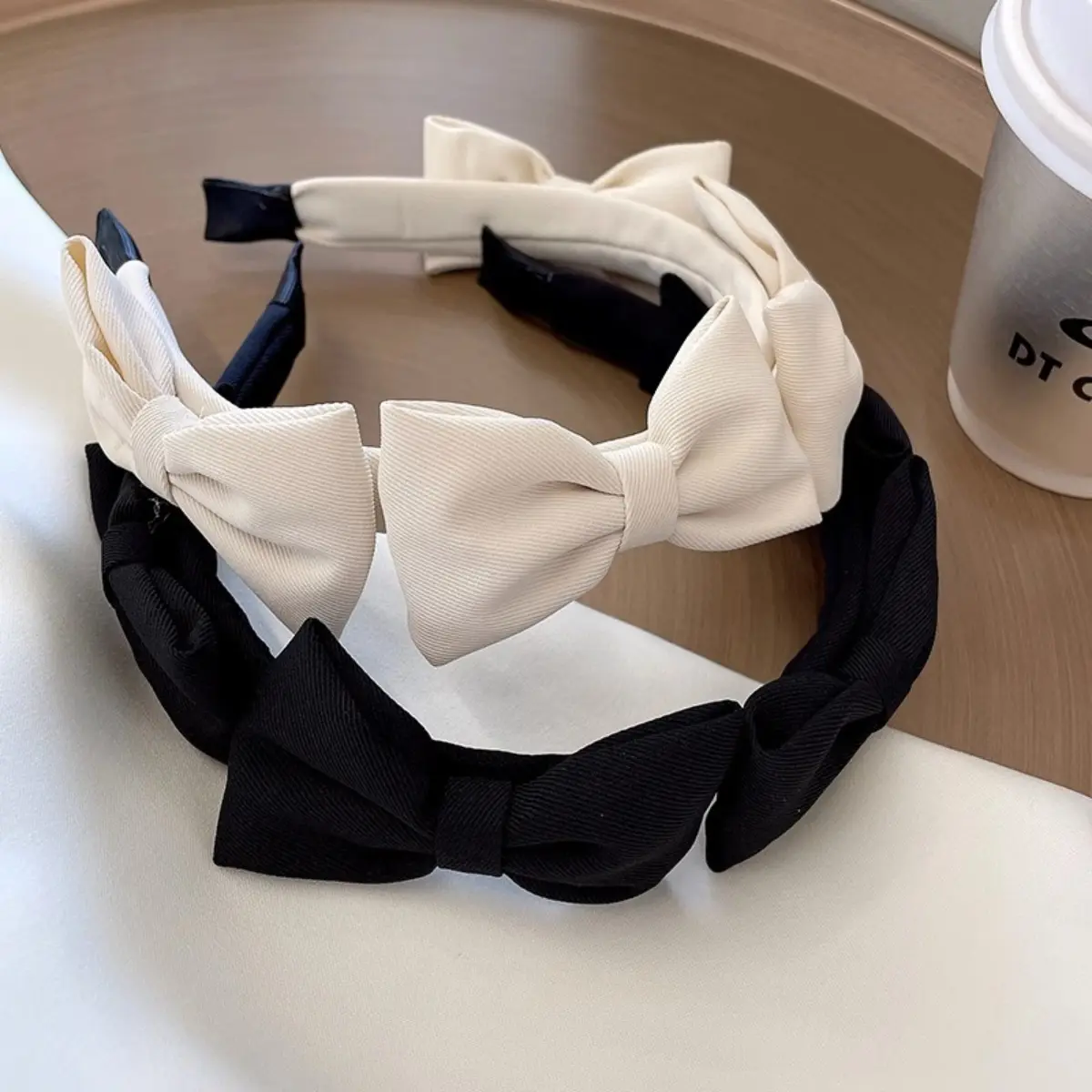 Retro bow hairpin headband for women, versatile new headwear, high-end going out headband