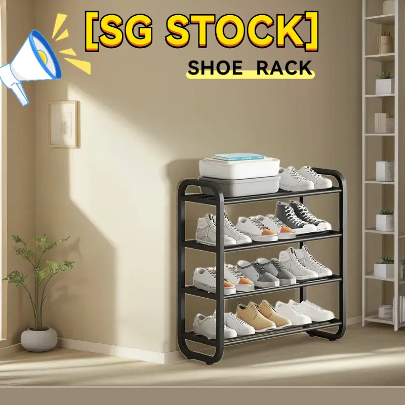 SG Durable Stainless Steel Shoe Rack Multi-Tier Shoe Organizer Easy Install Moisture Proof Space Saving Home Storage Must Have For Rainy Season