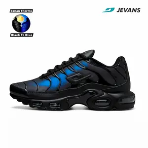 JEVANS JVS-TN THERMO BLACK TO BLUE Sepatu Kasual Sneakers Pria Wanita Bahan Thermoactive Berubah Warna Panas Sinar Matahari Casual Outdoor Running Shoes Sport Olahraga Snekers Kerja