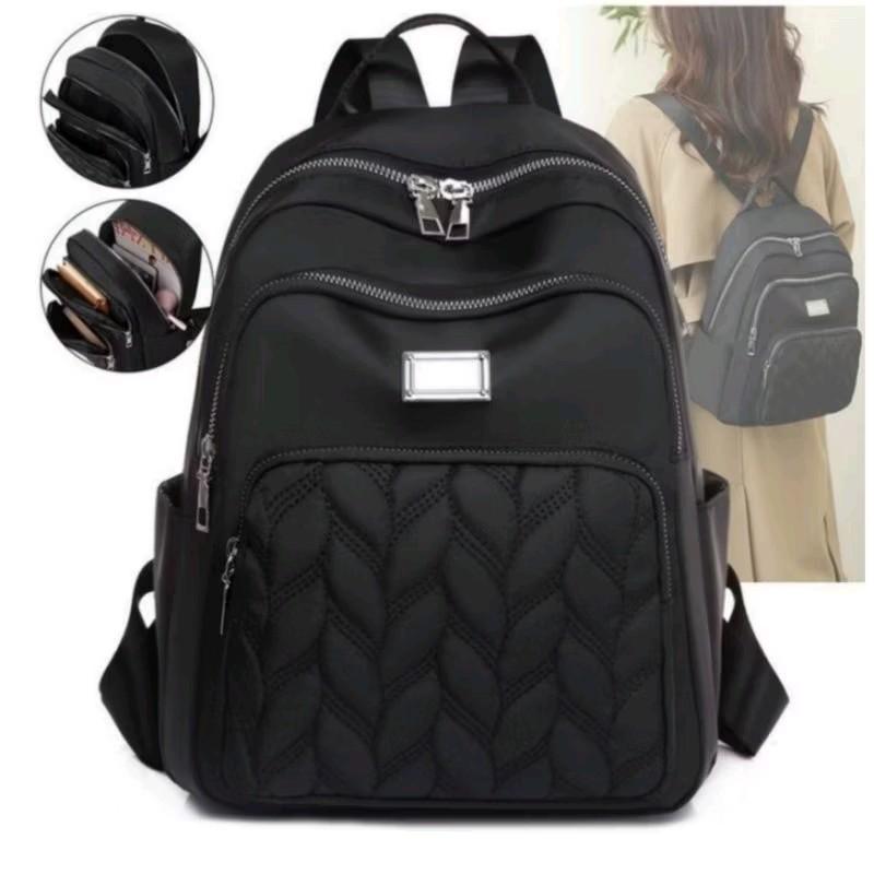 Sale Tas Ransel Fashion Tas Wanita Model Chibao Motif Bordir Multipocket Ukuran 35×15×27cm 1