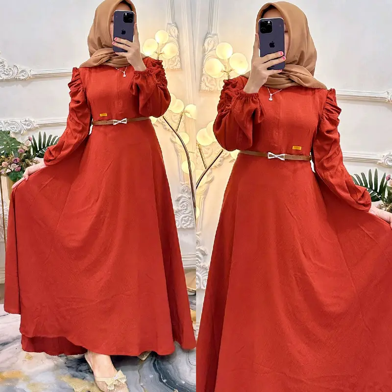 gamis cinderella, baha crinkle premium 2