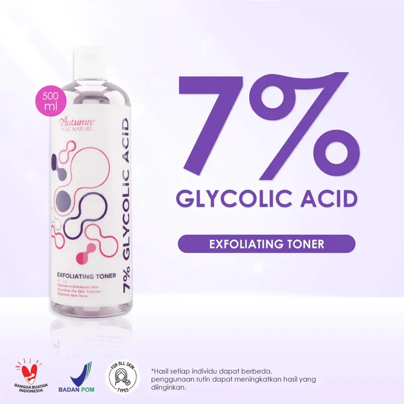 Autumn Glycolic Acid 7% Toning Solution Exfoliating Toner (white) 500ml 1