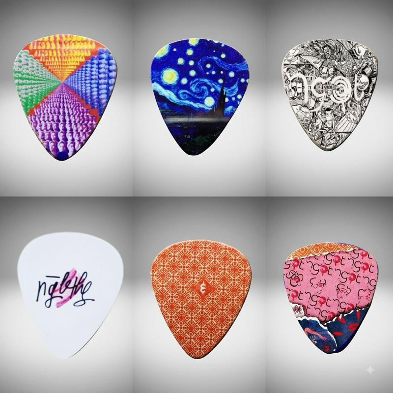 Pick Gảy , Phím Gảy đàn guitar custom ngọt band , 1mm