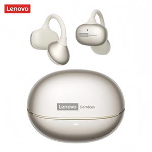 Lenovo RS106 auriculares inalámbricos clip-on con Bluetooth 6.0, Dolby Audio inmersivo, sonido Ambilight ultraligero, cómodos de llevar, reducción de ruido ENC en llamadas, auriculares deportivos impermeables IPX5 para música y llamadas telefónicas