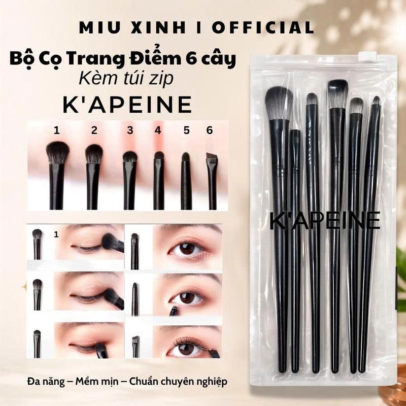 Bộ 6 Cọ Trang Điểm Mắt Đa Năng Phù Hợp Với Mọi Phong Cách Makeup Tự Nhiên Đến…