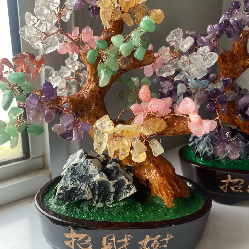 Lucky crystal tree < Pohon Keberuntungan > Dekorasi Crystal 1