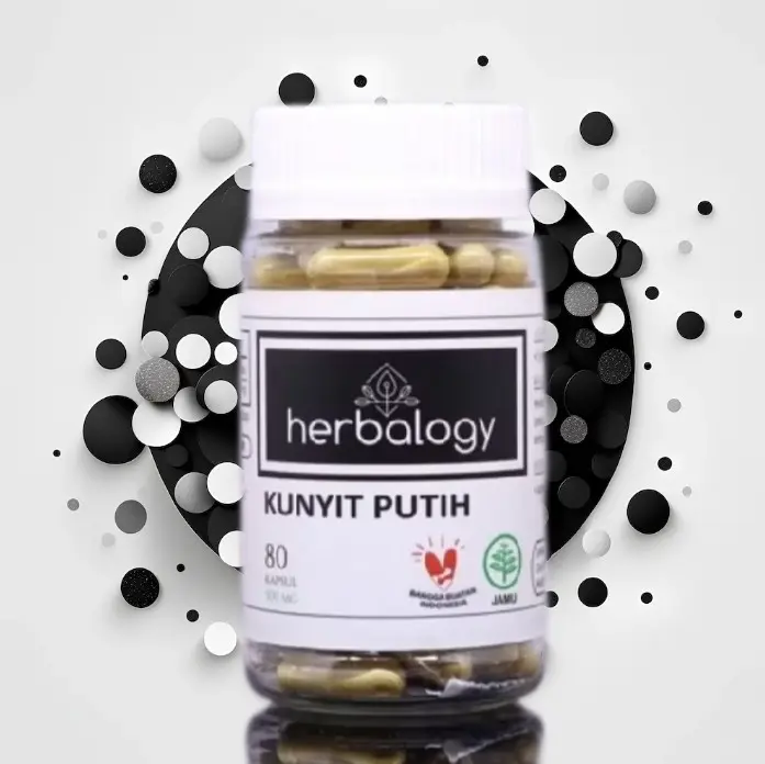 Herbalogi Kapsul Herbal kunyit putih 80 Kapsul @ 500 mg 3