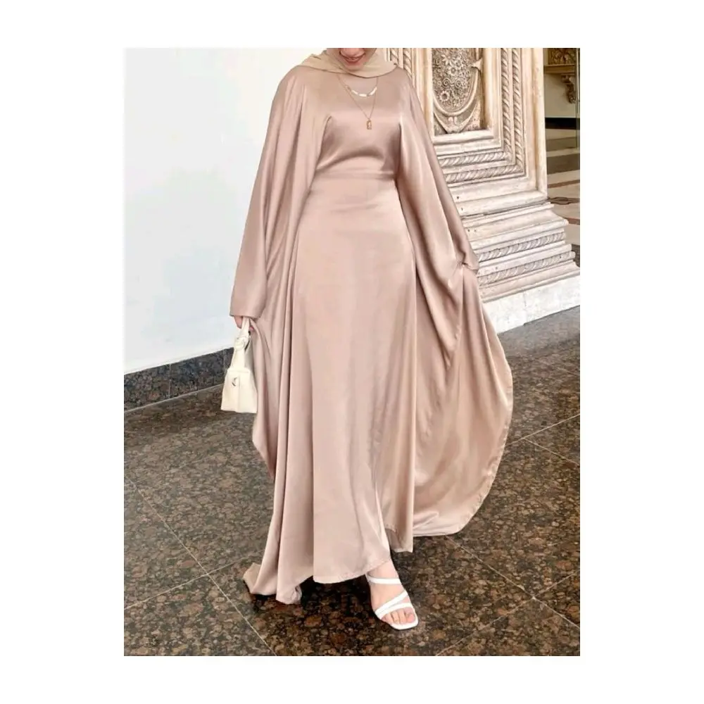 READY!! Abaya kaftan Dress raya baju lebaran wanita terbaru kaftan abaya simpel elegant kaftan Muslim Remaja Gamis Nyaman Simple