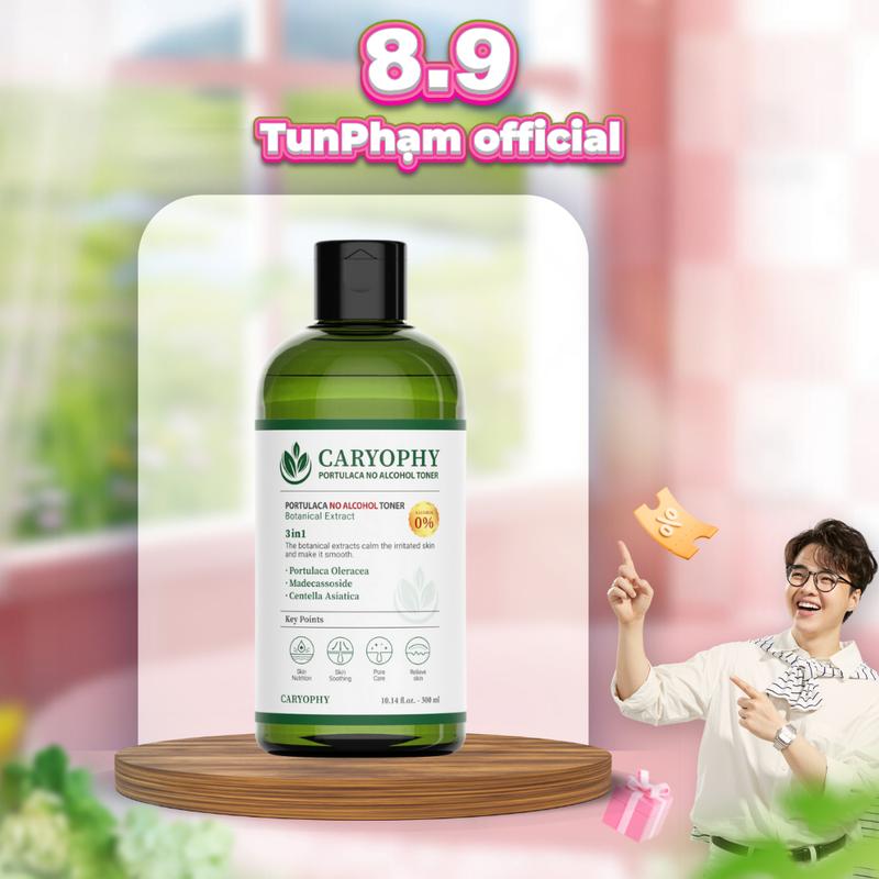 [Tun Phạm x minie] Nước Hoa Hồng Caryophy Giảm Mụn Kiềm Dầu Giảm Thâm 300ml