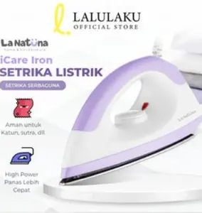 Setrika Listrik Anti Lengket Gosokan Baju Hemat Listrik Setrika Serbaguna