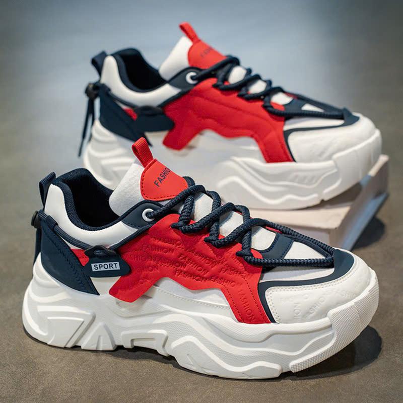 Giày sneaker nam LAKINTA giày thể thao nam đôn đế tăng chiều cao GN85