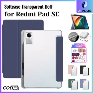Case Compatible for Mi Pad 6S Pro Mi Pad 5/5 Pro Redmi Pad 10.61 Transparant Doff With Pen Holder